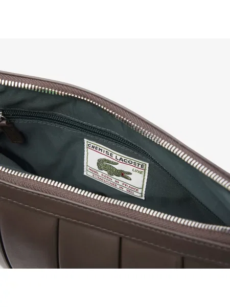 Сумка через плечо Lacoste коричневая