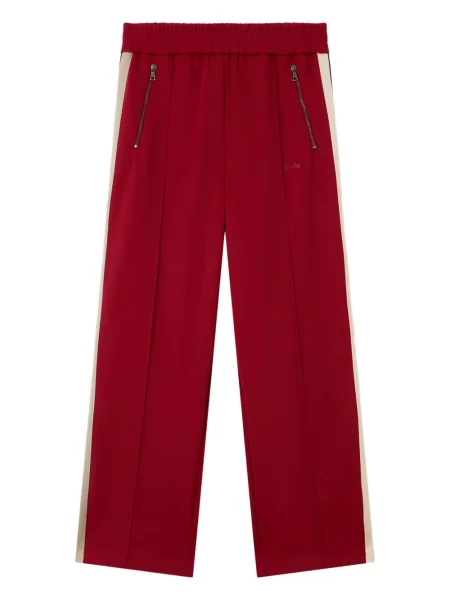 Pantaloni Palm Angels cu dungi roșu