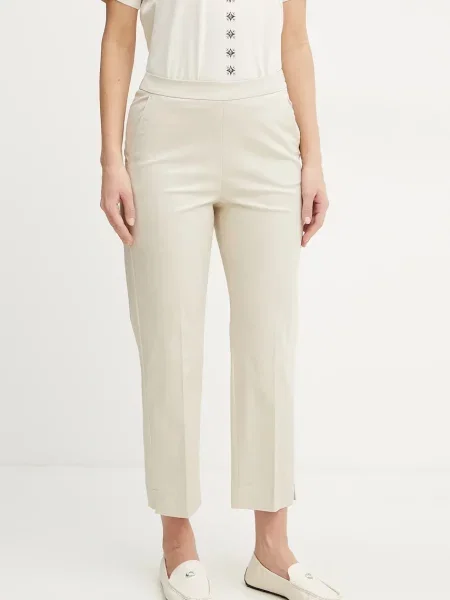 MAX&Co. pantaloni femei fason tigareta medium waist bej