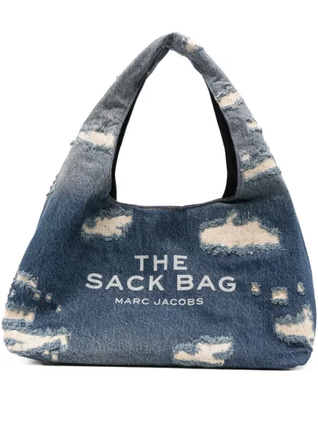 Чанта Marc Jacobs с протрити краища синьо