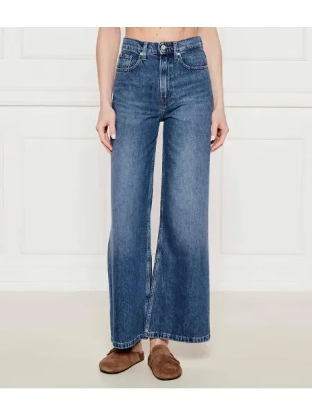 Tommy Hilfiger Blugi FLO | high waist albastru