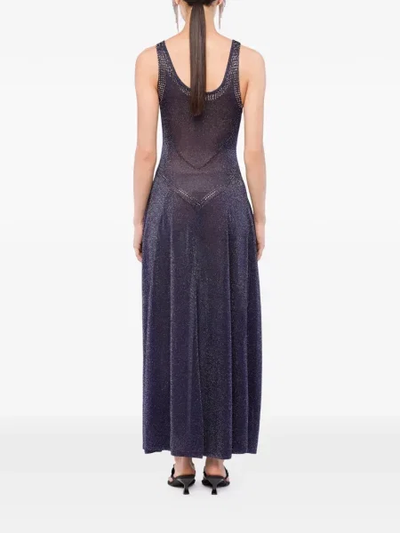 Rochie Rabanne tricotate de costum albastru