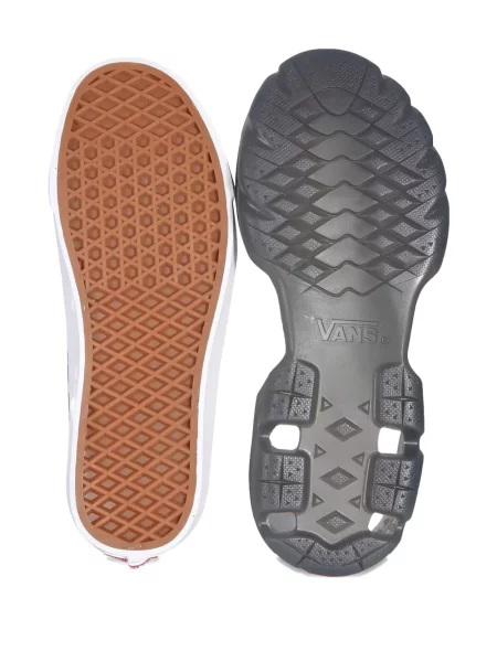 Sneakerși Vans cu platformă cu imagine cu model leopard gri