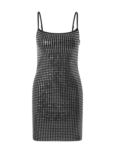 MICHAEL Michael Kors Obleka / srebrna črna