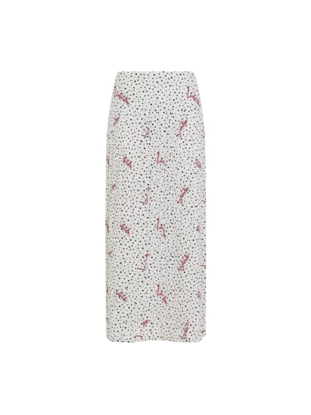 Lniana spódnica midi Valentino
