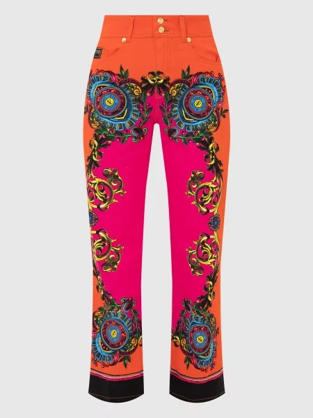 Джинси з принтом Regalia Versace Jeans Couture помаранчеві