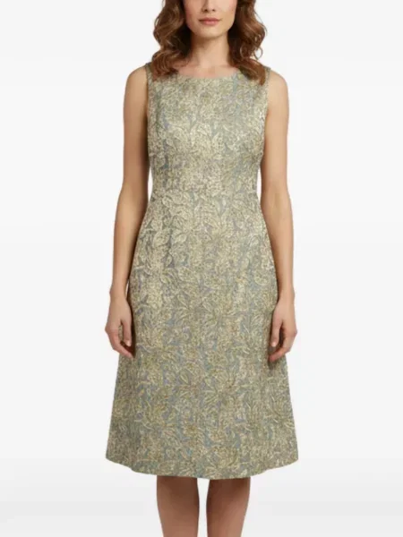Rochie D&g fără mâneci cu model floral din jacard