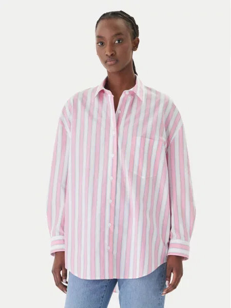 Joop! Jeans Bluzka Koszulowa Brenda pink różowa