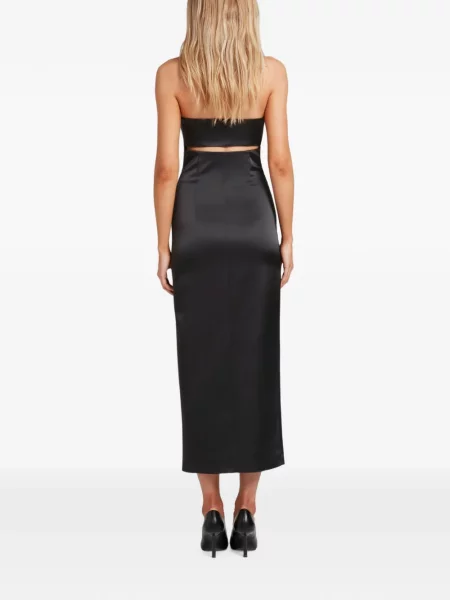 Rochie midi Violante Nessi fără bretele negru