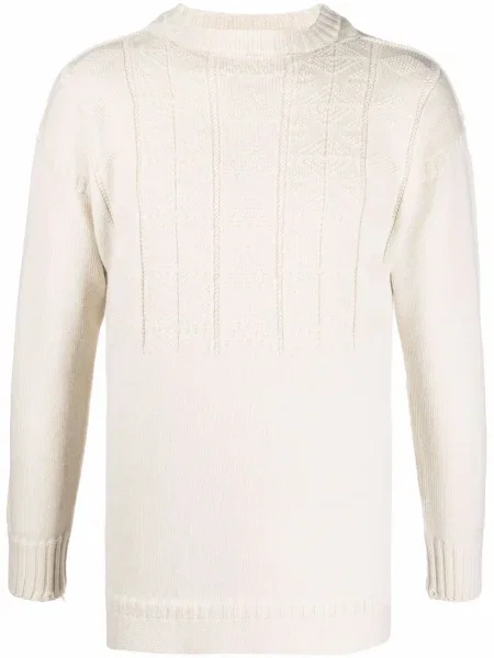 Pulover Maison Margiela cu decolteu rotund