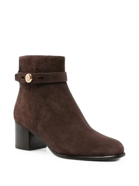 Cizme scurte Tory Burch maro