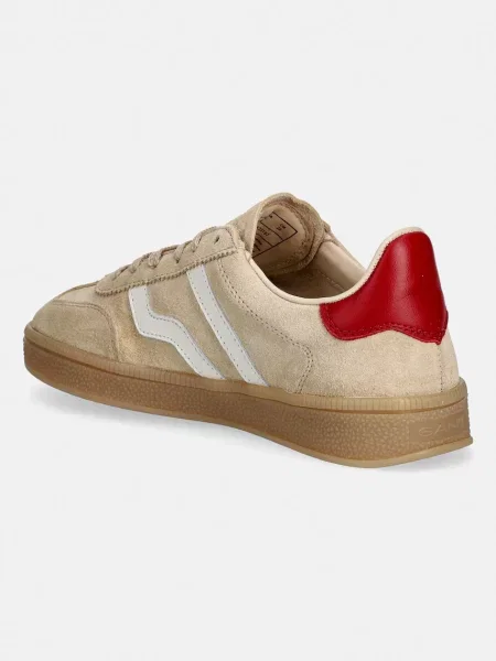 Gant sneakers din piele întoarsă Cuzima bej