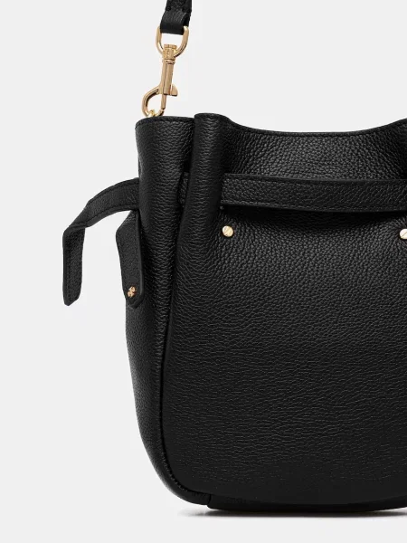 Geanta de piele Tory Burch din piele negru