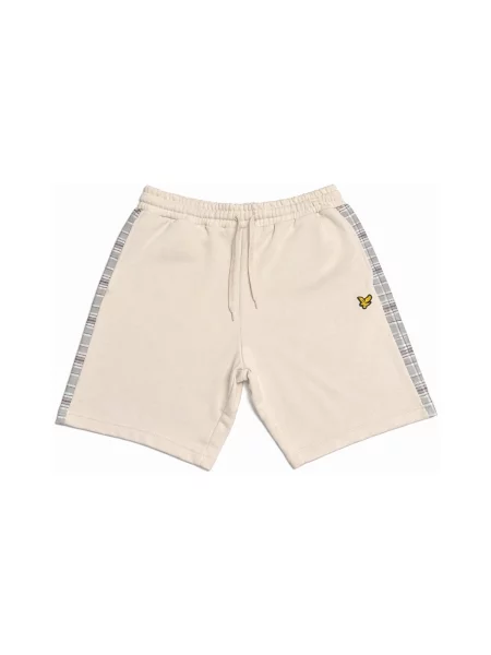 Kostkované kraťasy Lyle And Scott béžové