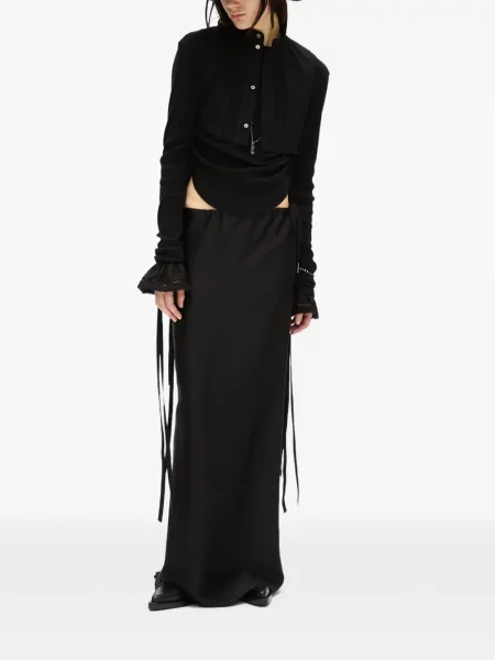 Αμανικας τοπ Ann Demeulemeester με δαντέλα μαύρο