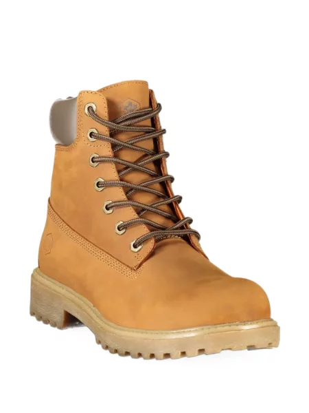 Botine Lumberjack cu șireturi din piele maro