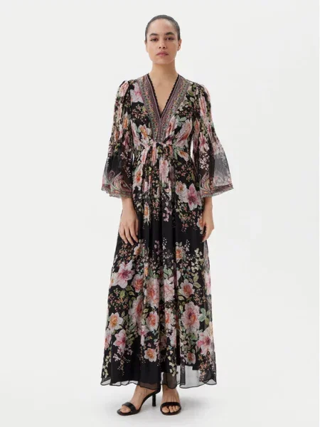 Hale Bob Літня сукня with silk чорний