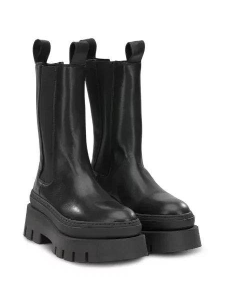 Botine Copenhagen din piele chunky negru