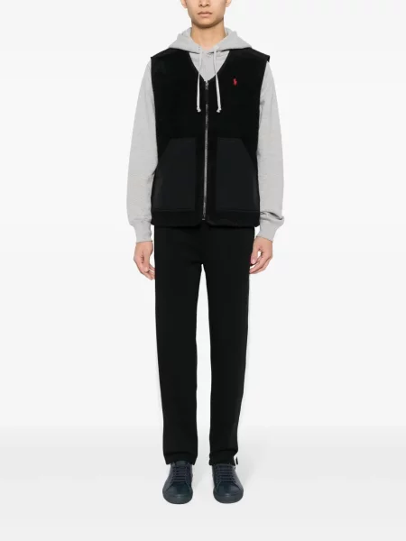 Kostkovaný pásek Polo Ralph Lauren s potiskem černý