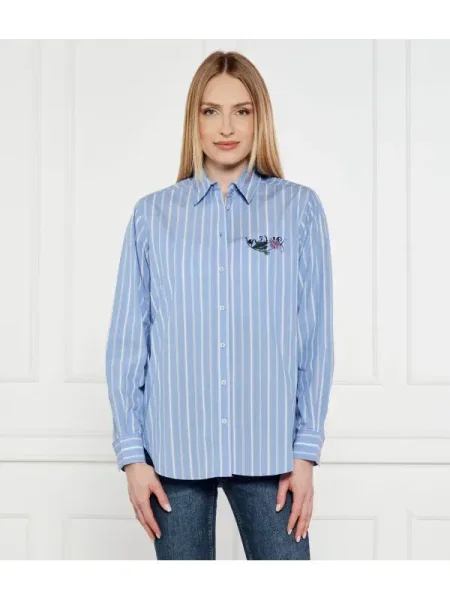 Desigual Cămașă CAM_DONT DO IT | albastru