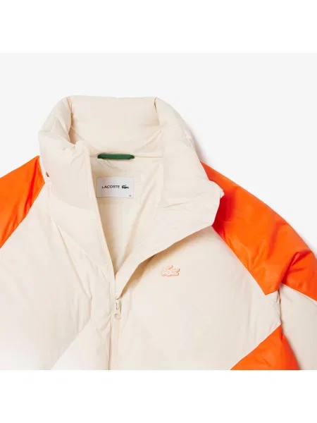 Lacoste Kurtka Puchowa Z Kapturem W Blokach Kolorów