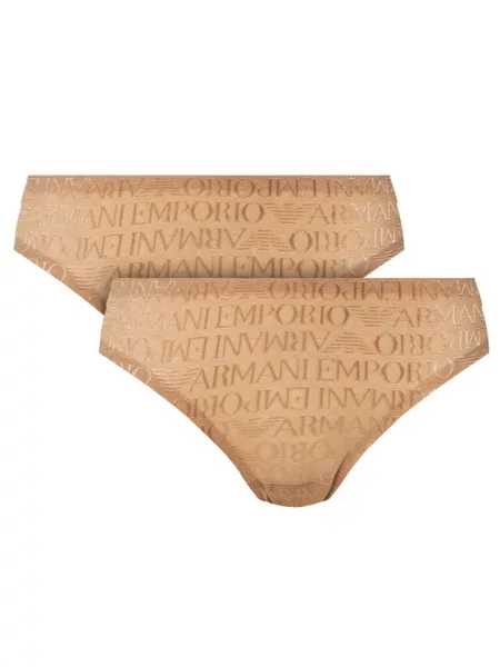 Emporio Armani Underwear Brazil bugyi szett bézs