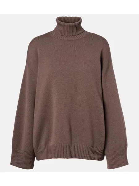 Heláncă Brunello Cucinelli din cașmir maro