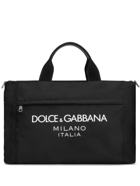 Geantă Dolce & Gabbana cu imagine negru