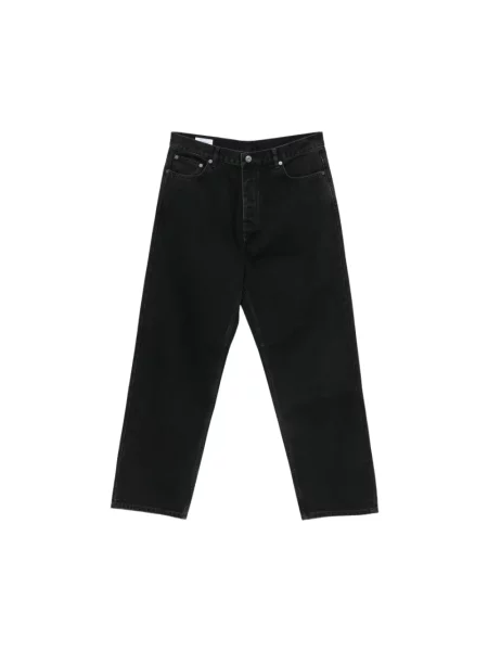 Jeansy straight leg Off-white z nadrukiem białe