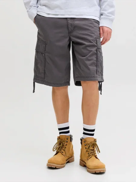 JACK & JONES Cargo hlače JPSTCOLE FRANK tamo siva
