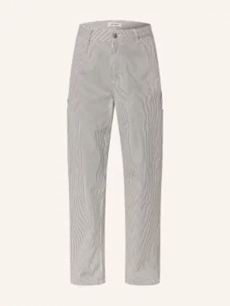 Carhartt Wip Široké Džíny Mercer mercer stripe graphite / wax