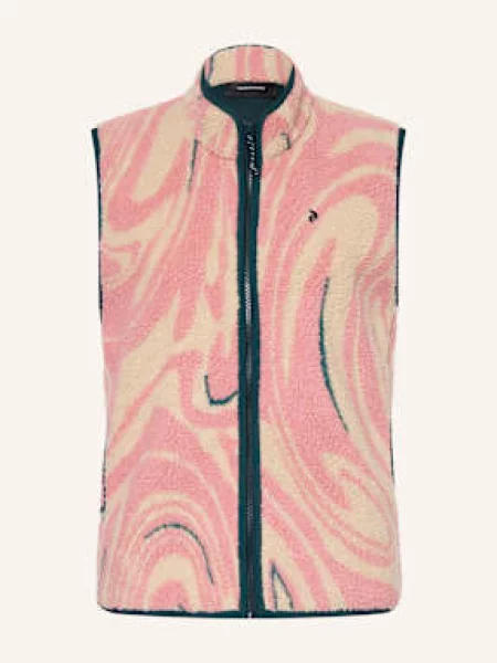 Peak Performance Kamizelka Z Pluszowego Materiału Graphic Pile weiss beżowa