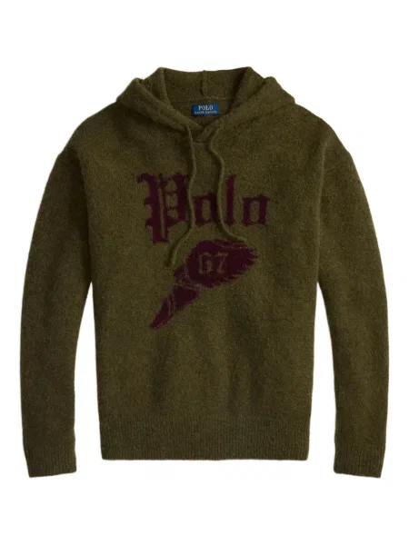 Chiloți Polo Ralph Lauren din țesătură twill cu autograf cu glugă albastru
