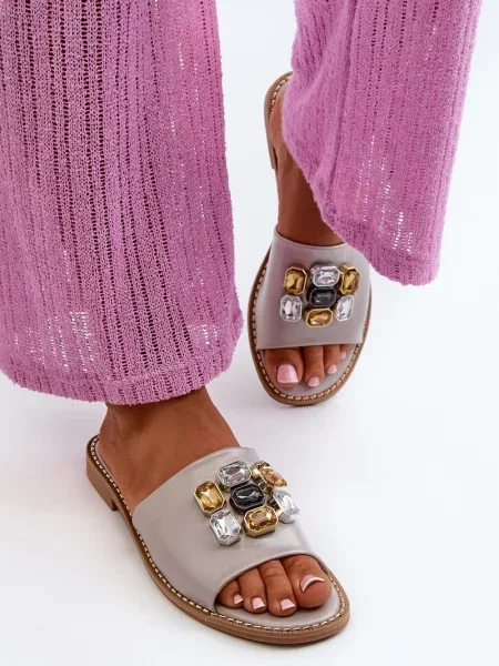 Papuci de casă Kesi bej