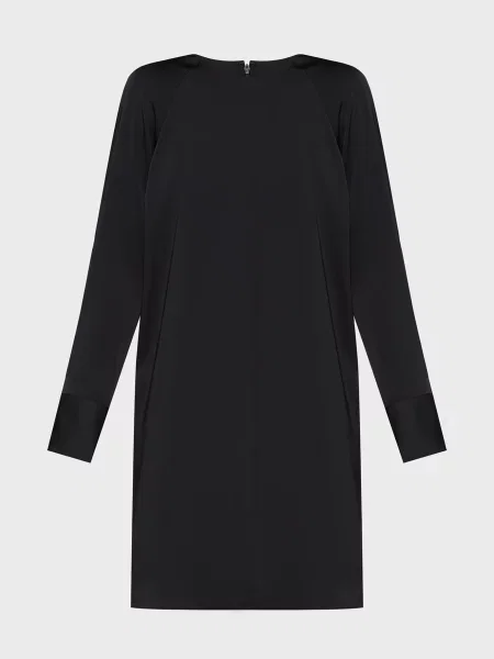 Атласна сукня міні Calvin Klein чорна