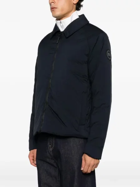 Geacă Canada Goose cu autograf albastru