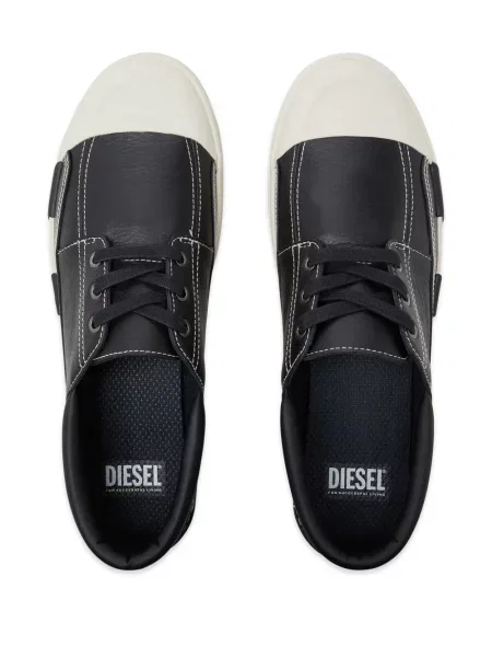 Mocasini Diesel cu șireturi din dantelă negru