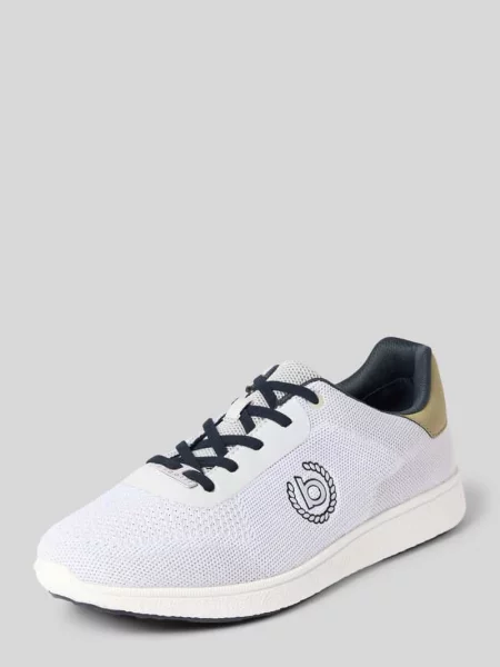 Sneakersy z logo model „Victory” Bugatti białe