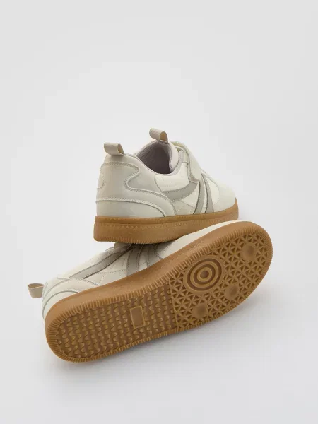 Кеды Reserved на липучках серые