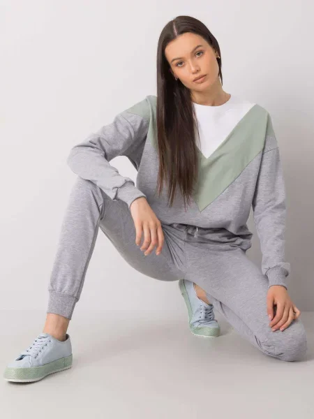 Komplet dresowy Rue Paris szary