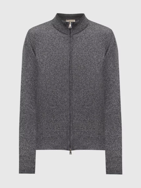 Кардиган з вовни мериноса Cashmere&whiskey сірий