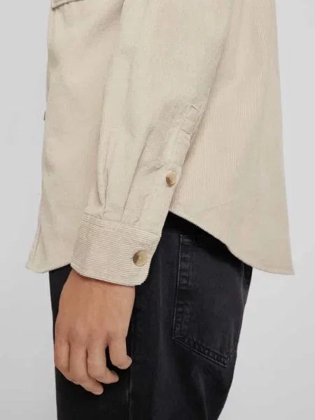 Koszula casualowa o kroju relaxed fit z fakturowanym wzorem model ‘ALP’ Only & Sons biała