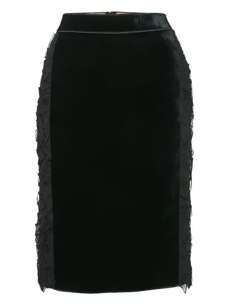 Fustă N°21 de catifea negru