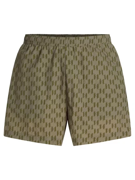 Karl Lagerfeld Plavecké šortky olivová / tmavě zelená