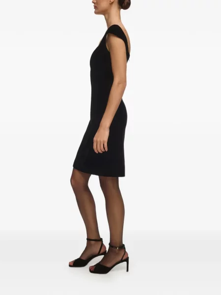 Rochie mini 12 Storeez de catifea negru