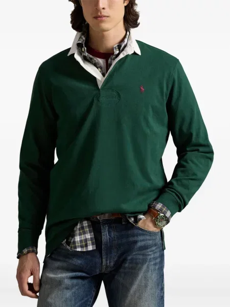 Μικρός κασκέτο Polo Ralph Lauren με χαμηλή μέση υφαίνω διαγωνίως πράσινο
