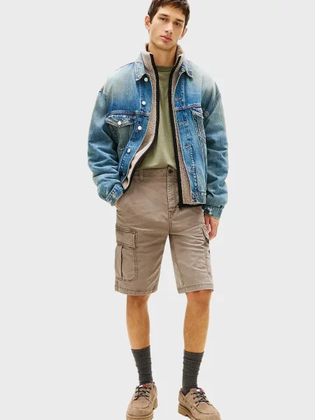 Джинсовые шорты Tommy Jeans серые