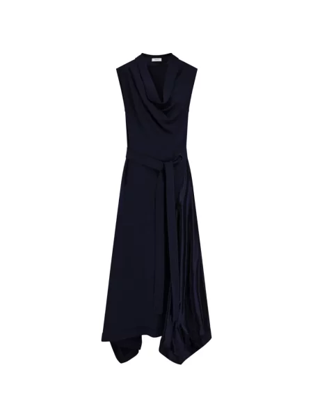 Rochie Ferragamo asimetrică albastru