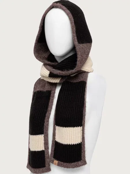 Căciulă Ugg cu glugă negru