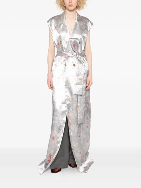 Bologna palton Barbara Bologna cu model floral gri